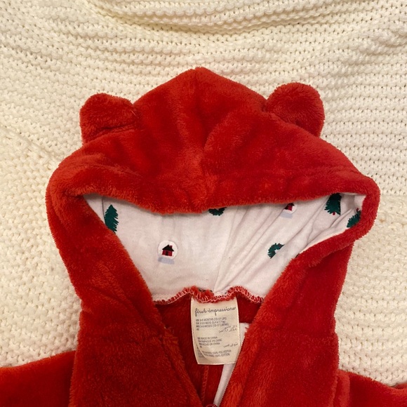 Fleece Christmas Baby Onesie - Picture 3 of 6